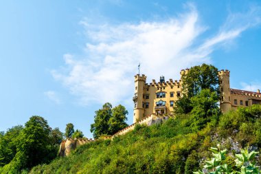 Bavyera kalede Hohenschwangau, güzel mimari 
