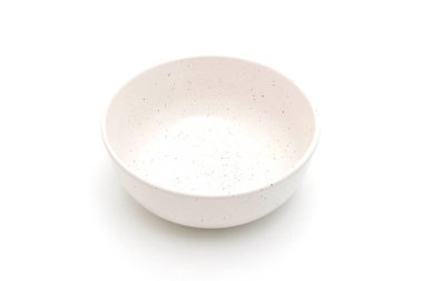 plaka ve beyaz arka plan üzerinde izole kase