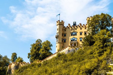 Bavyera kalede Hohenschwangau, güzel mimari 