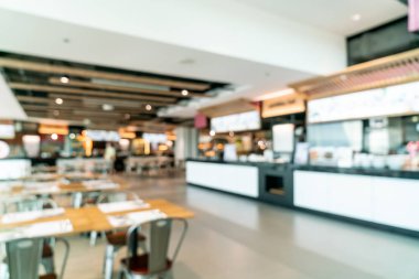 soyut bulanıklık ve food court Merkezi alışveriş merkezi defocused