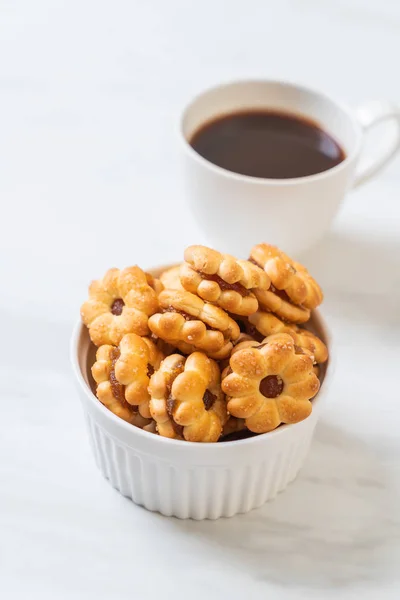 Galleta con mermelada de piña — Foto de Stock