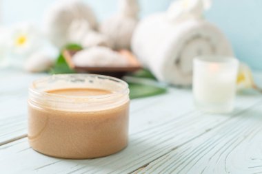 Spa uygulamaları üzerinde ahşap arka plan belirleme