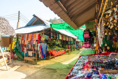 Mae Hong Son, Thailand - 6 Şubat 2019: Kuzey Tayland tr