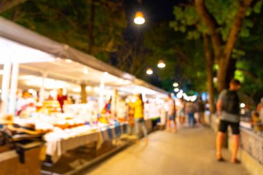 soyut bulanıklık ve gece semt pazarı defocused