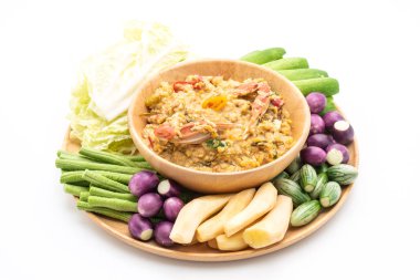 Chili Yapıştır kaynamaya yengeç veya Hindistan cevizi m ile yengeç ve soya sos ile