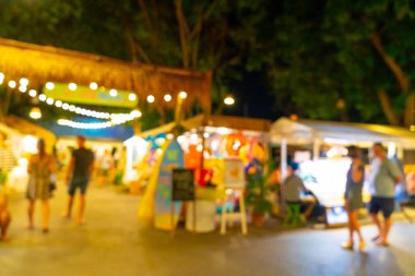 soyut bulanıklık ve gece semt pazarı defocused