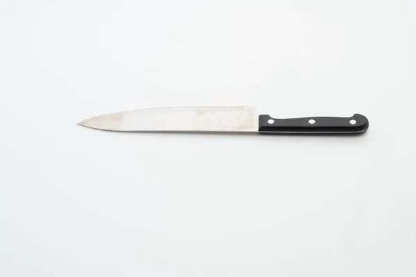 Kés tartóval, fehér háttér — Stock Fotó