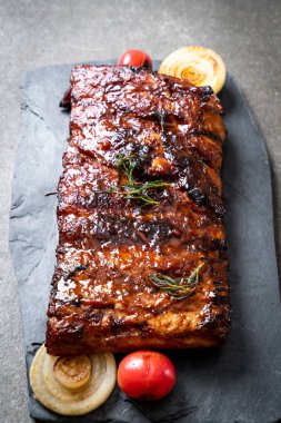 Izgara Barbekü kaburga domuz