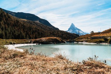 Matterhorn Zermatt gölde Mosjesee ile