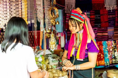 Mae Hong Son, Thailand - 6 Şubat 2019: Kuzey Tayland tr