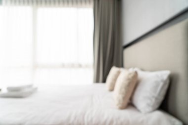 Soyut bulanıklık ve ufuk yatak odası iç