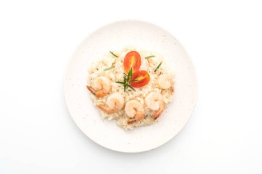 karides ile İtalyan risotto