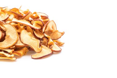 Ev yapımı kurutulmuş organik elma dilimli