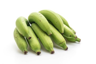 Beyaz arkaplanda izole edilmiş muz