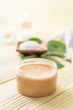 Spa uygulamaları üzerinde ahşap arka plan belirleme