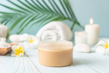 Spa uygulamaları üzerinde ahşap arka plan belirleme