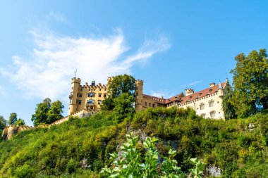 Bavyera kalede Hohenschwangau, güzel mimari 