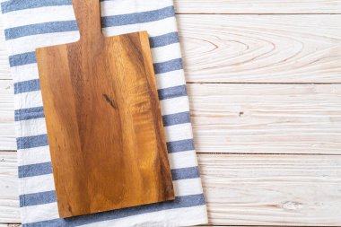 mutfak bezle ahşap tahta boş kesme