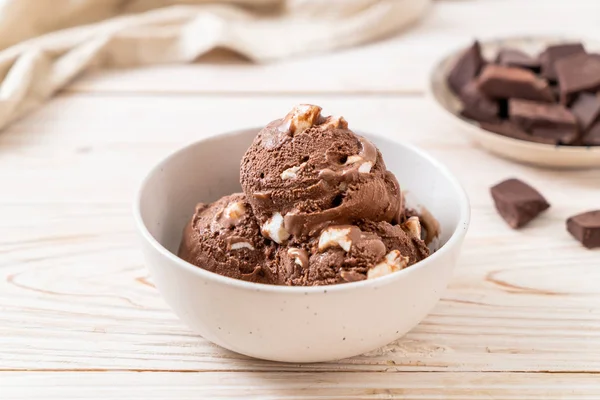 Çikolatalı dondurma marshmallow ile