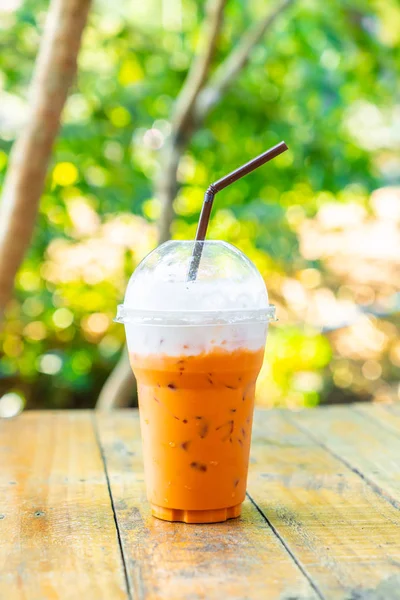 Filiżanka herbaty mrożonej tajski mleka — Zdjęcie stockowe