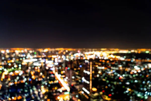 Borrão abstrato cidade de Bangkok à noite na Tailândia — Fotografia de Stock