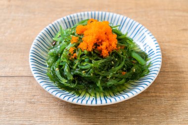 Yosun Salata karides yumurta - Japon tarzı