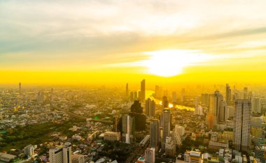 Bangkok cityscape ile bina ve archit güzel dış
