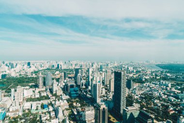 Güzel cityscape mimarisi ve Bangkok Th içinde bina
