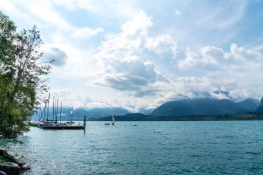 Thun Gölü Dağı İsviçre
