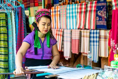 Mae Hong Son, Thailand - 6 Şubat 2019: Kuzey Tayland tr