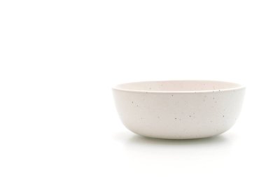 plaka ve beyaz arka plan üzerinde izole kase