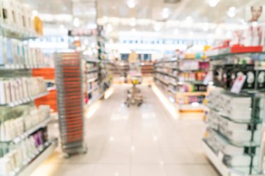 süpermarkette soyut bulanıklık 