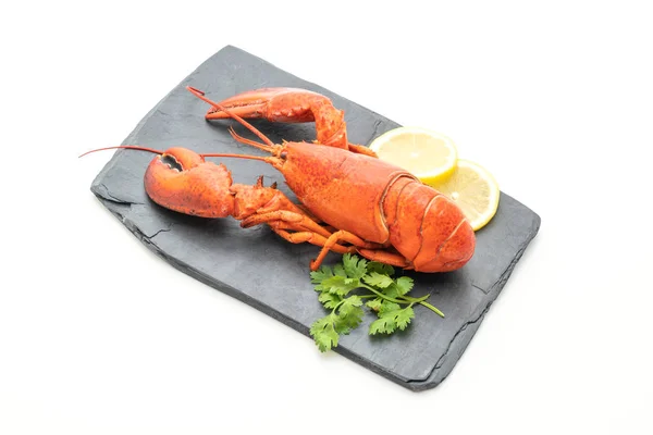 Freshly boiled lobster on slate plate — Stock Photo, Image