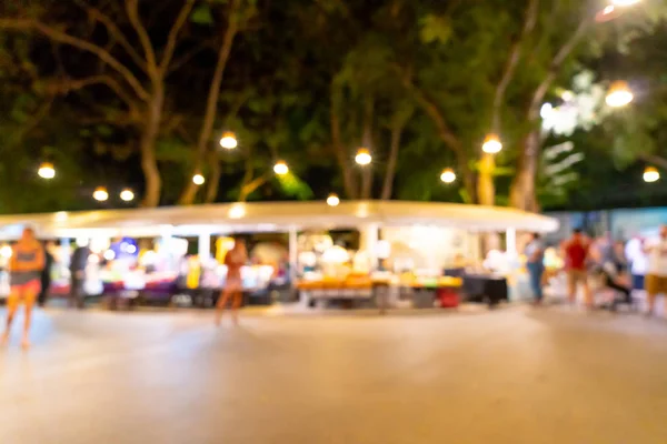 Abstract blur and defocused night street market — Stock Photo, Image