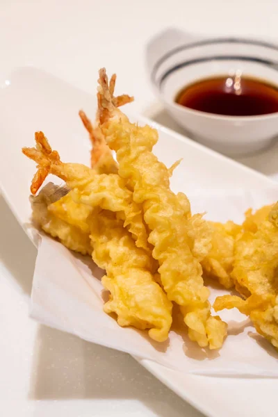 Shrimps tempura with vegetable Stock Picture