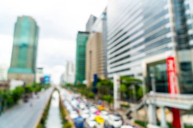 Soyut Blur ve defocused Bangkok City Tayland