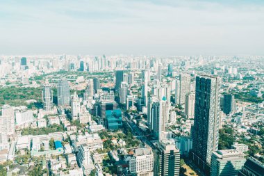 Güzel cityscape mimarisi ve Bangkok Th içinde bina