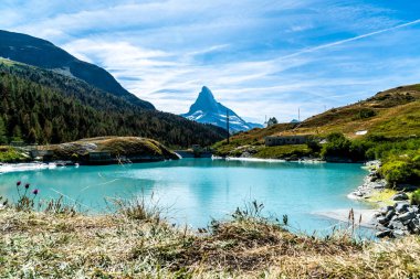 Matterhorn Zermatt gölde Mosjesee ile