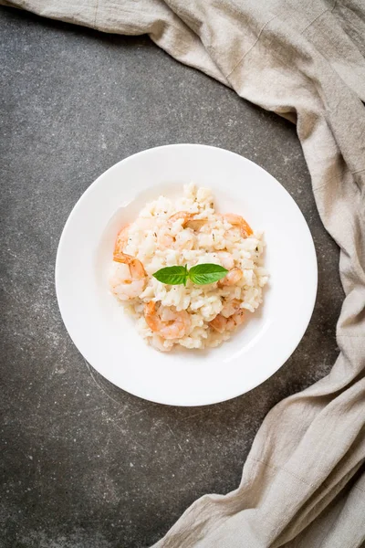 italian risotto with shrimps