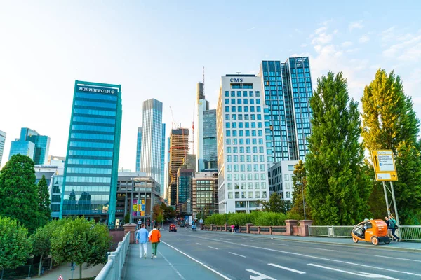 Frankfurt Am Main, Tyskland - 2 September 2018: Utsikt över Frankfur — Stockfoto