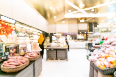 süpermarkette soyut bulanıklık