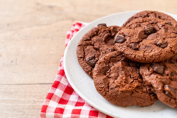 chocolate cookies with chocolate chips