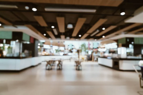 Abstrato borrão e desfocado centro de praça de alimentação no shopping — Fotografia de Stock