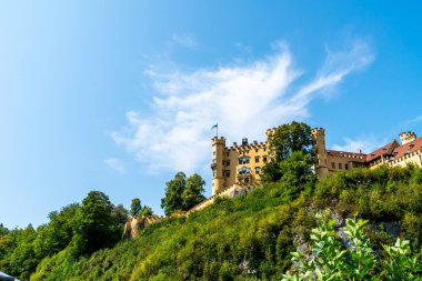 Bavyera kalede Hohenschwangau, güzel mimari 
