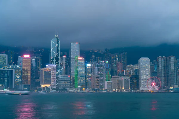 香港のビクトリア ・ ハーバーの香港 - 2019 年 2 月 20 日: シーン — ストック写真