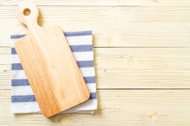 mutfak bezle ahşap tahta boş kesme