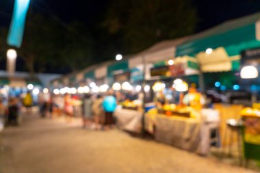 soyut bulanıklık ve gece semt pazarı defocused
