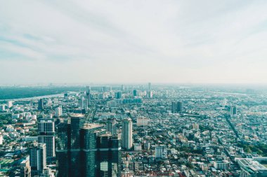 Güzel cityscape mimarisi ve Bangkok Th içinde bina