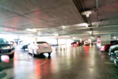 soyut bulanıklık ve defokus otopark