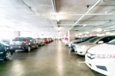 soyut bulanıklık ve defokus otopark